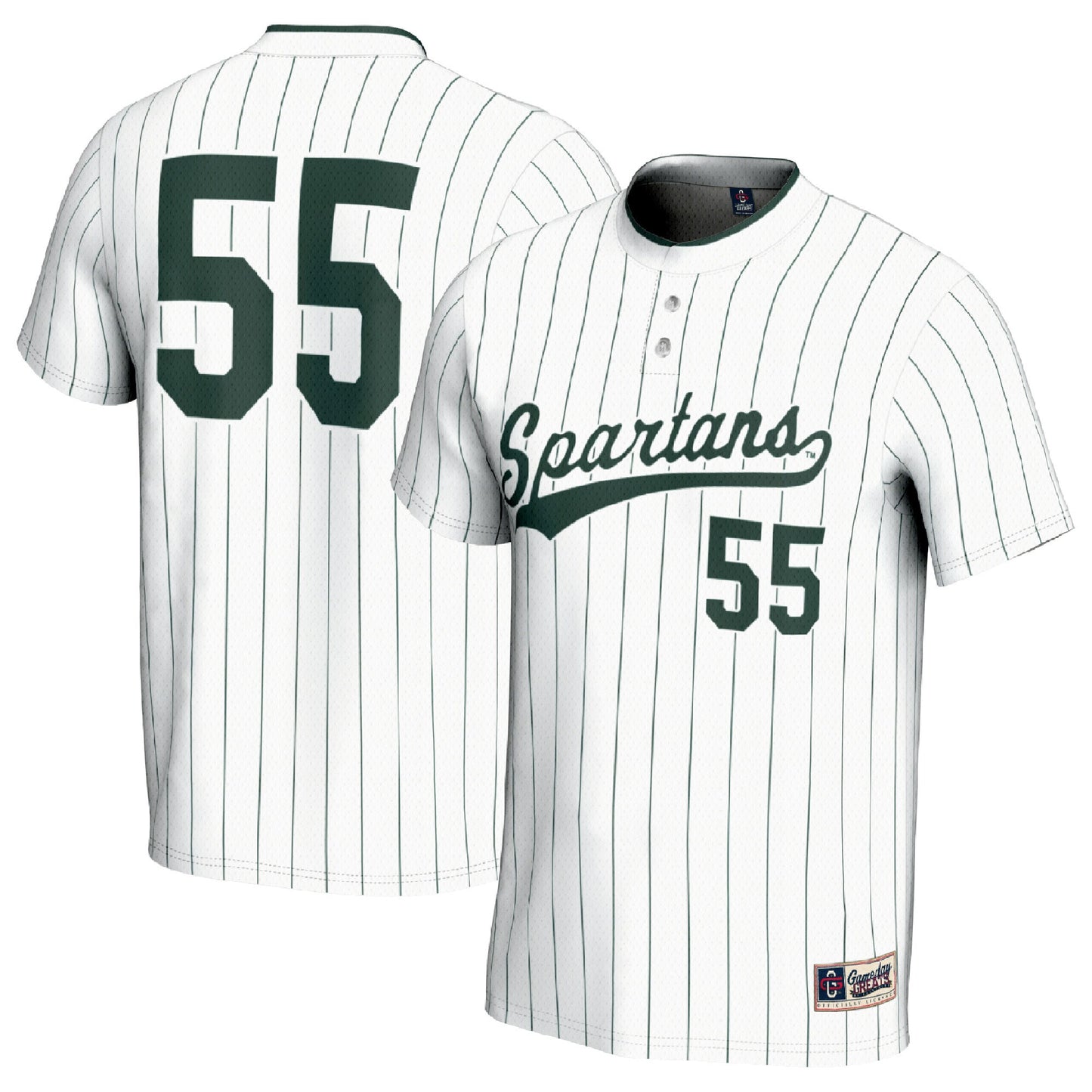 #1 Michigan State Spartans GameDay Greats Unisex Lightweight Softball Fashion Jersey - White | Stitched College Jersey TJS74169