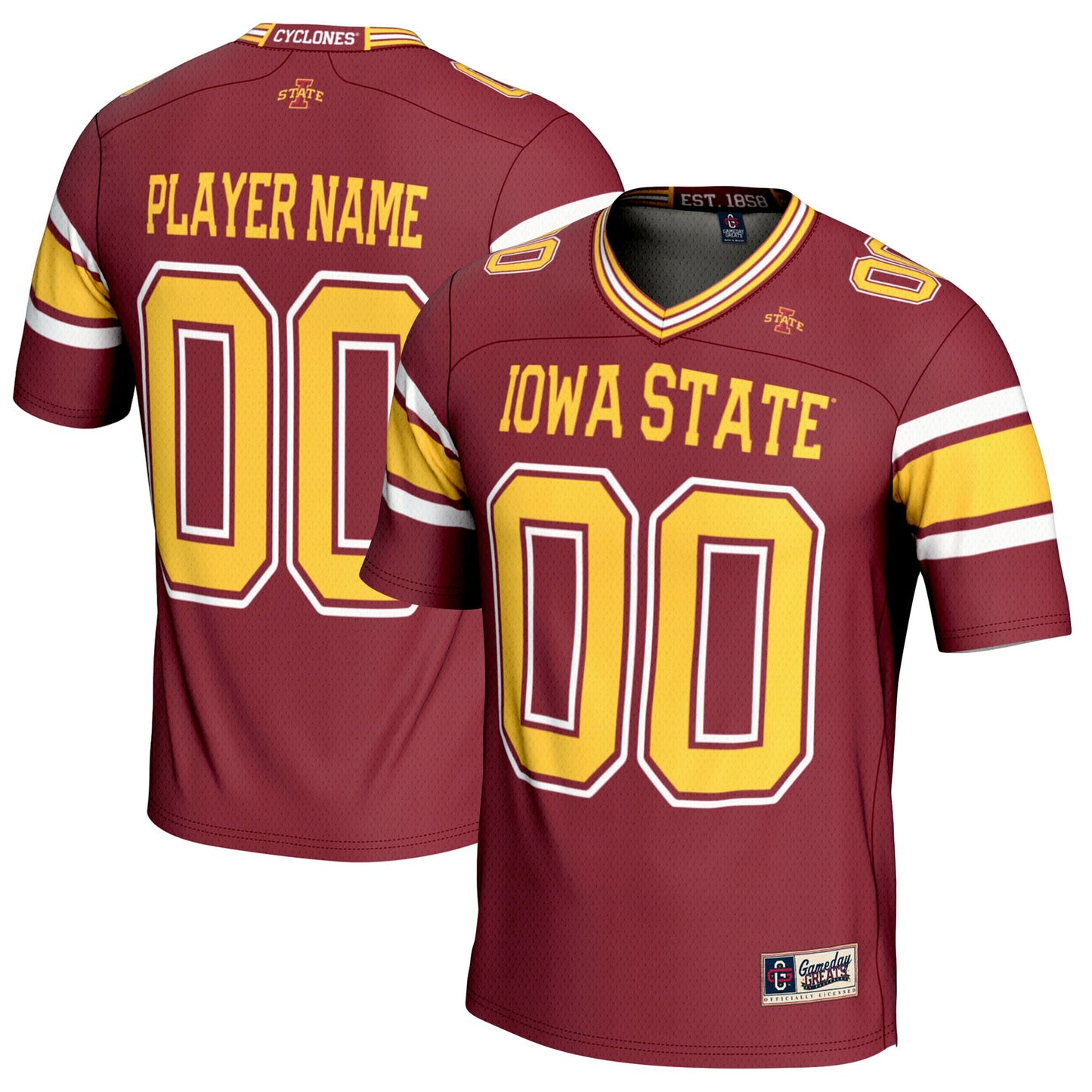 Iowa State Cyclones GameDay Greats Pick-A-Player Football Jersey - Cardinal | Stitched College Jersey TJS74407