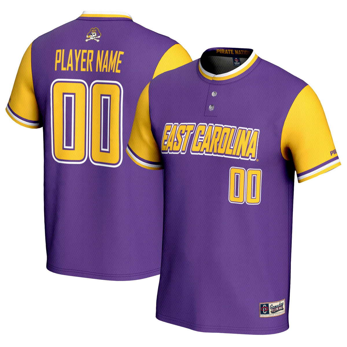 ECU Pirates GameDay Greats Unisex Pick-A-Player Lightweight Softball Jersey - Purple | Stitched College Jersey TJS74623