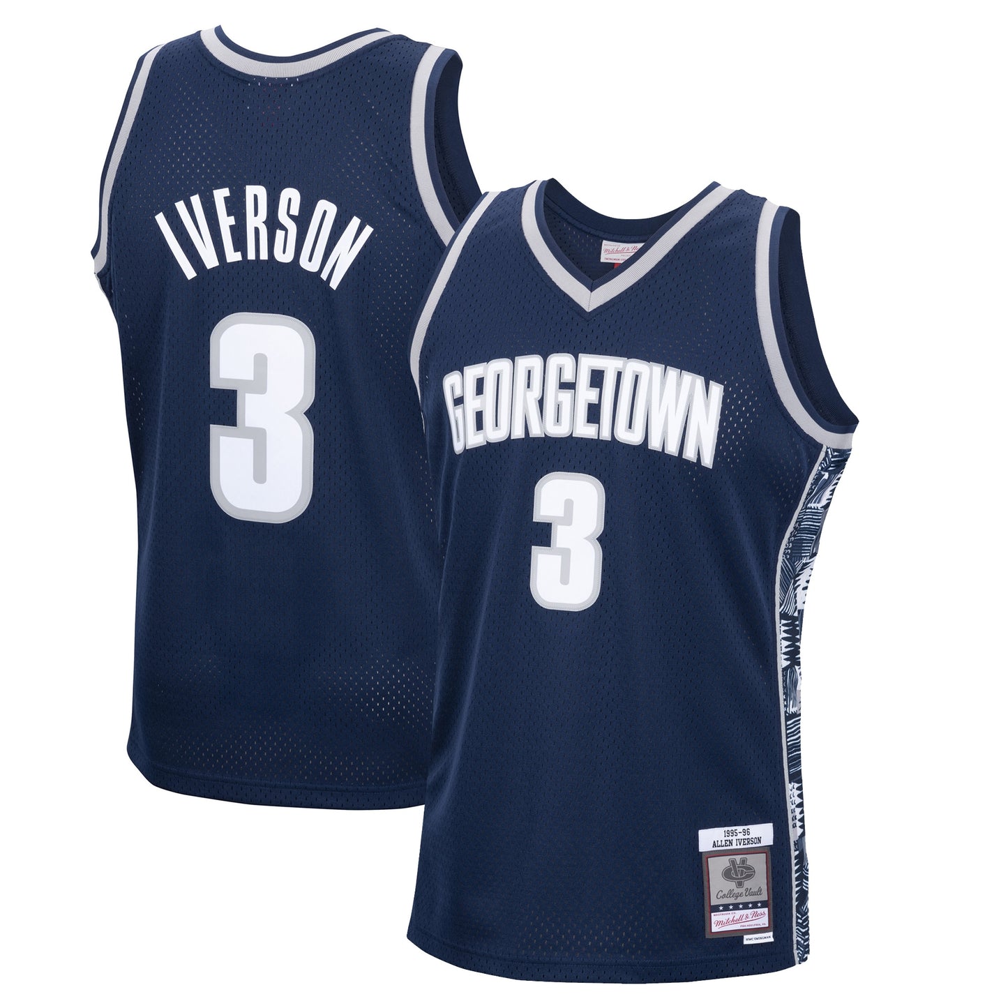 Allen Iverson Georgetown Hoyas M & N 1995/96 Swingman Replica Jersey - Navy | Stitched College Jersey TJS74408