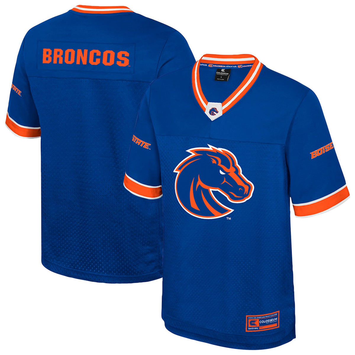 Boise State Broncos Colosseum Nothing But The Hits Football Jersey - Royal | Stitched College Jersey TJS74844