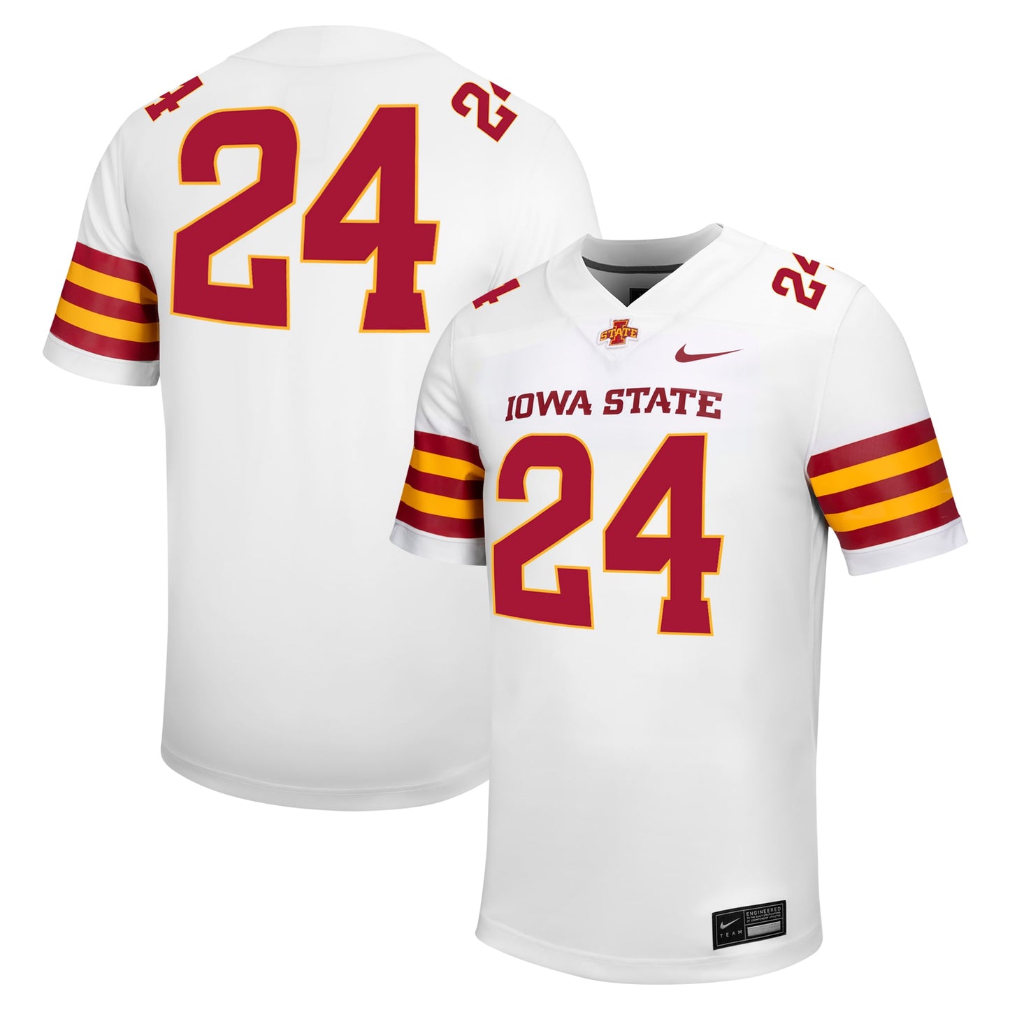 #24 Iowa State Cyclones Untouchable Football Jersey � White | Stitched College Jersey TJS74748