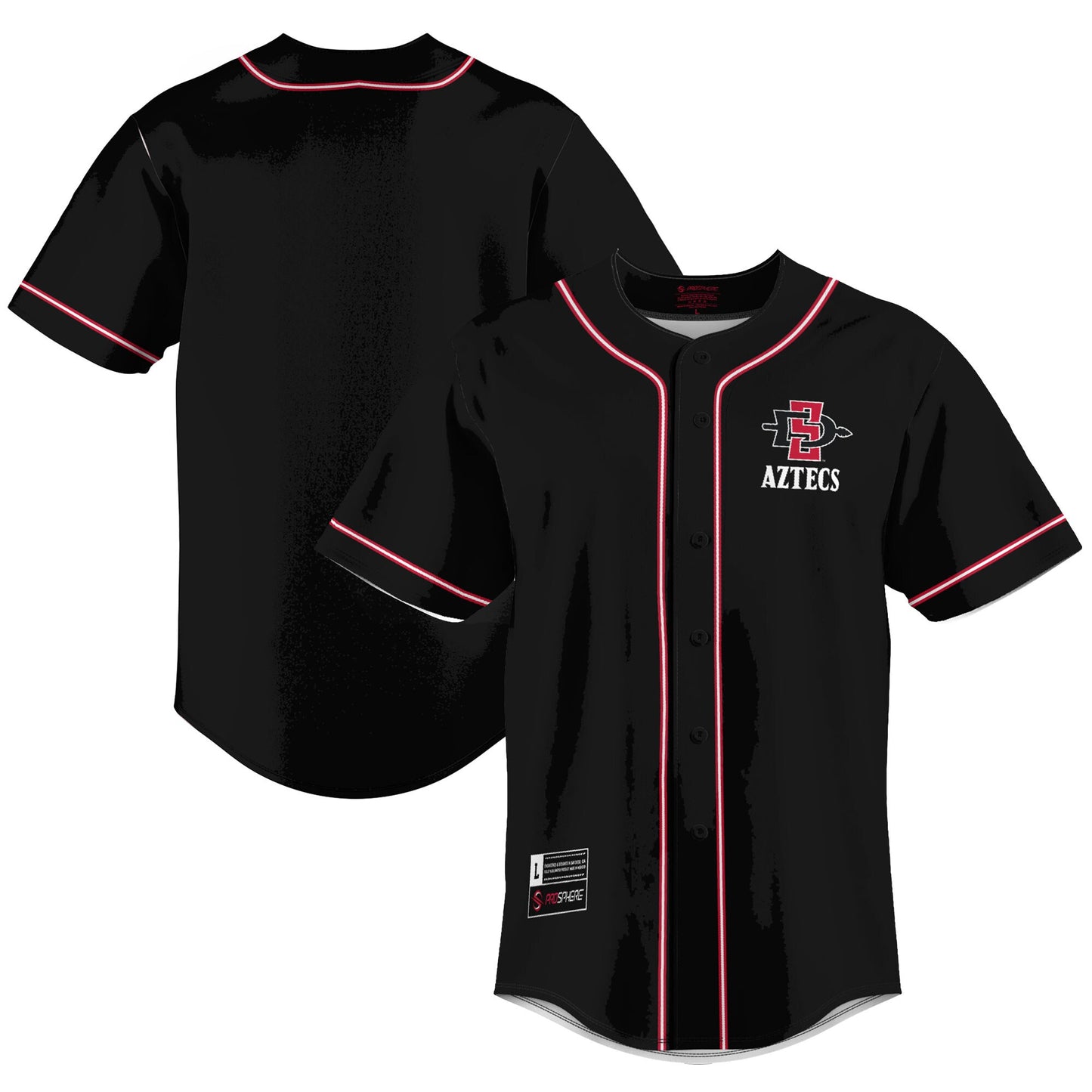 San Diego State Aztecs GameDay Greats Lightweight Baseball Jersey - Scarlet | Stitched College Jersey TJS75055