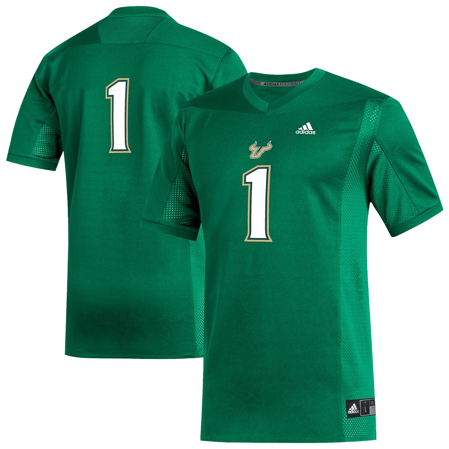 #1 South Florida Bulls Replica Football Jersey - Green | Stitched College Jersey TJS75173