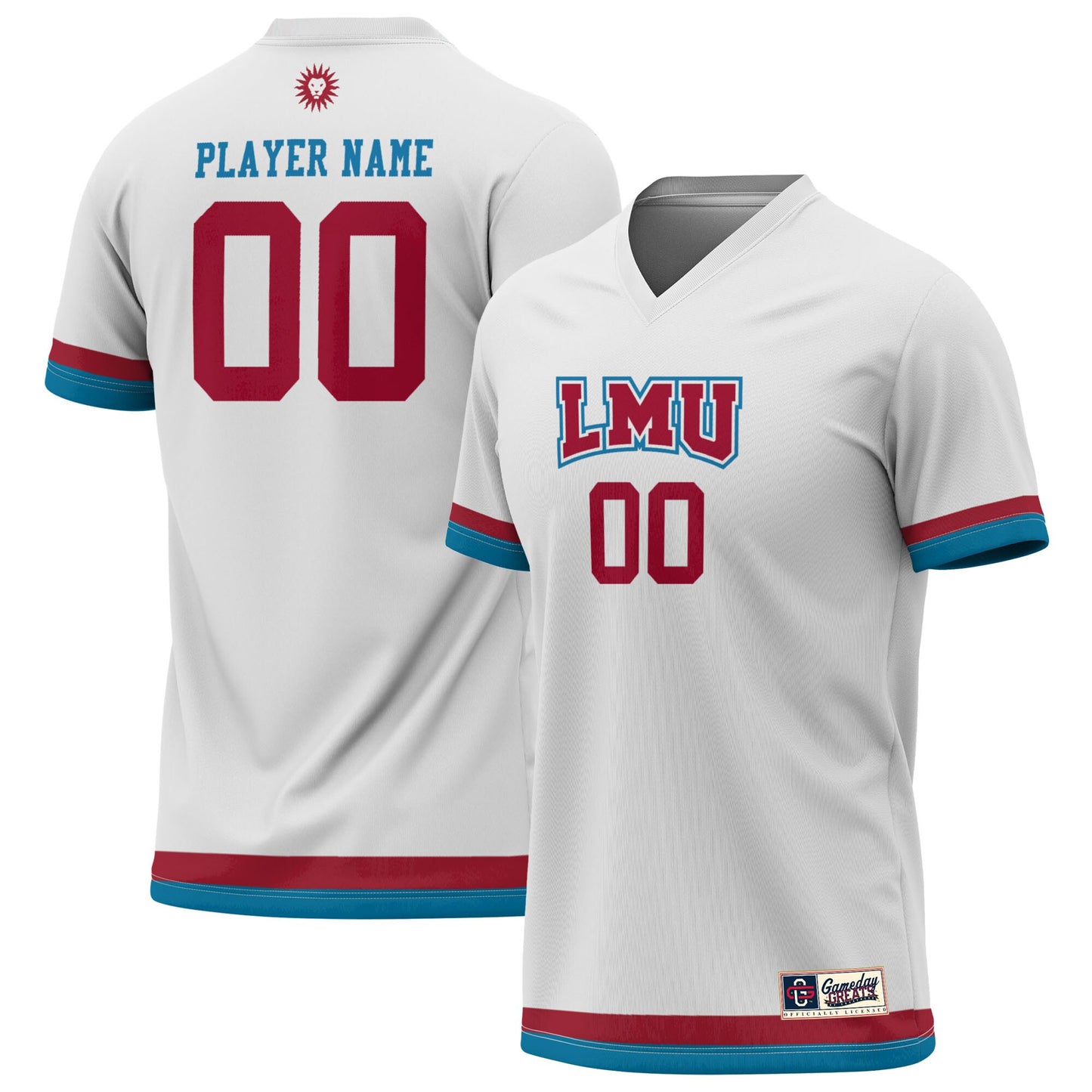 Loyola Marymount Lions GameDay Greats U Pick-A-Player Lightweight Soccer Jersey - White | Stitched College Jersey TJS75313