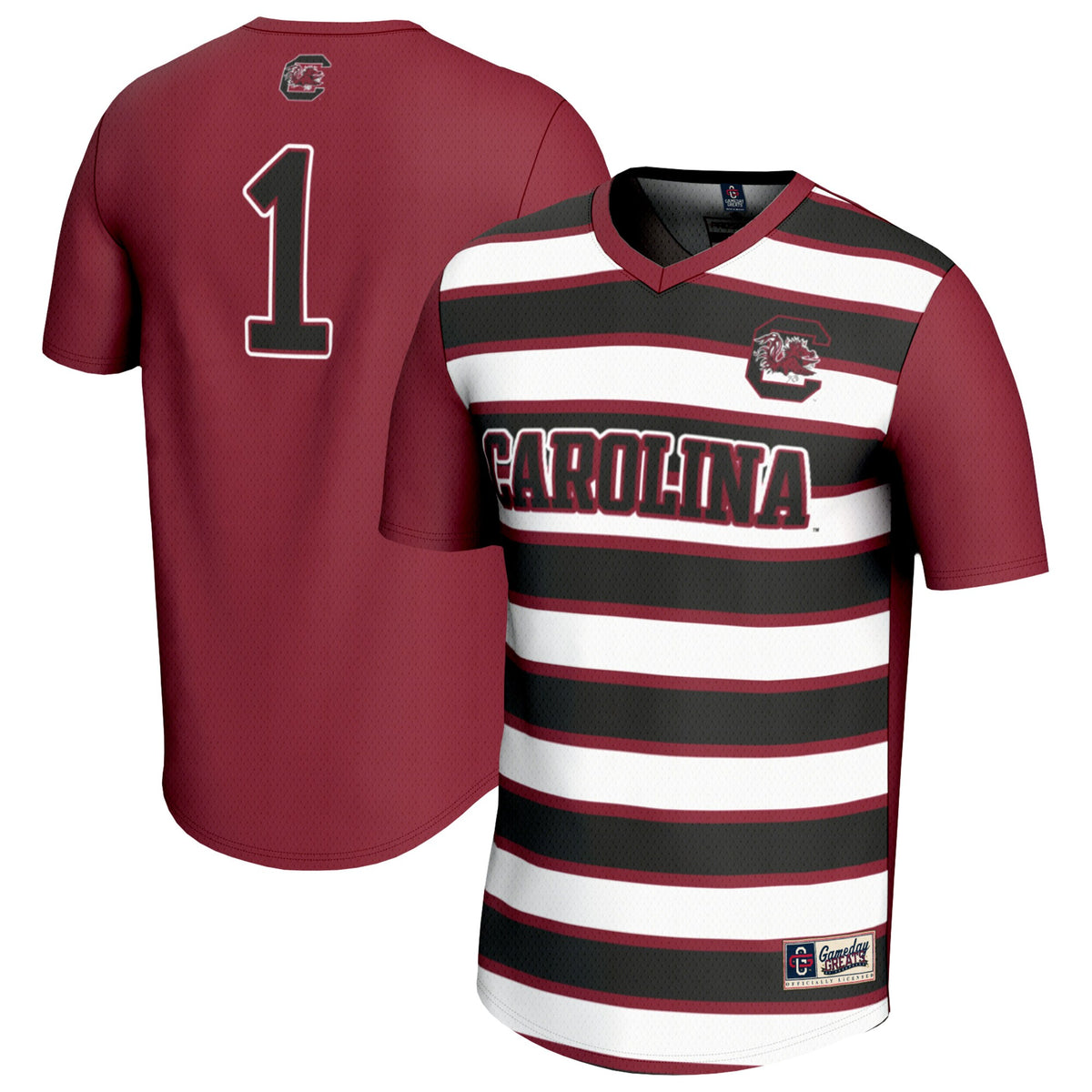 #1 South Carolina Gamecocks GameDay Greats Unisex Lightweight Soccer Fashion Jersey - Garnet | Stitched College Jersey TJS75256