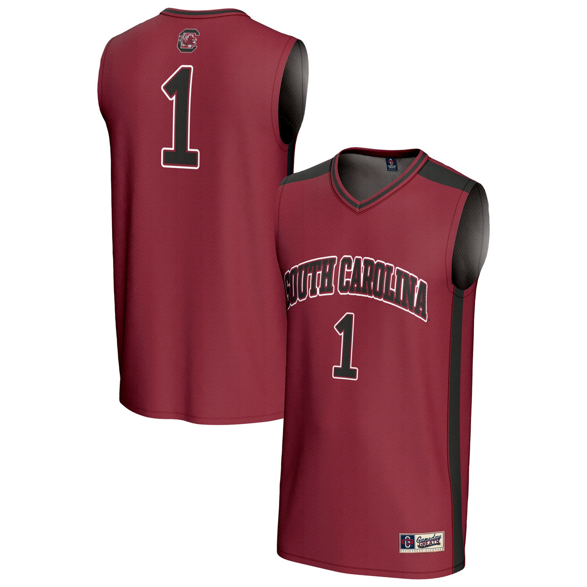 #1 South Carolina Gamecocks GameDay Greats Unisex Lightweight Collegiate Basketball Fashion Jersey - Garnet | Stitched College Jersey TJS75242