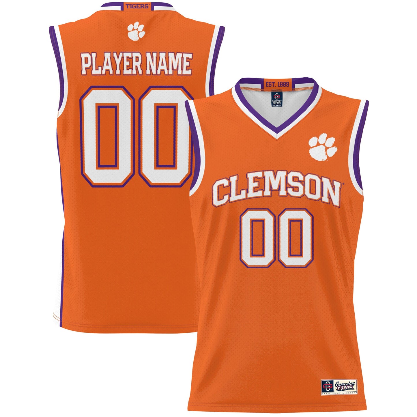 Clemson Tigers GameDay Greats Unisex Lightweight Pick-A-Player Women's Basketball Jersey - Orange | Stitched College Jersey TJS75251