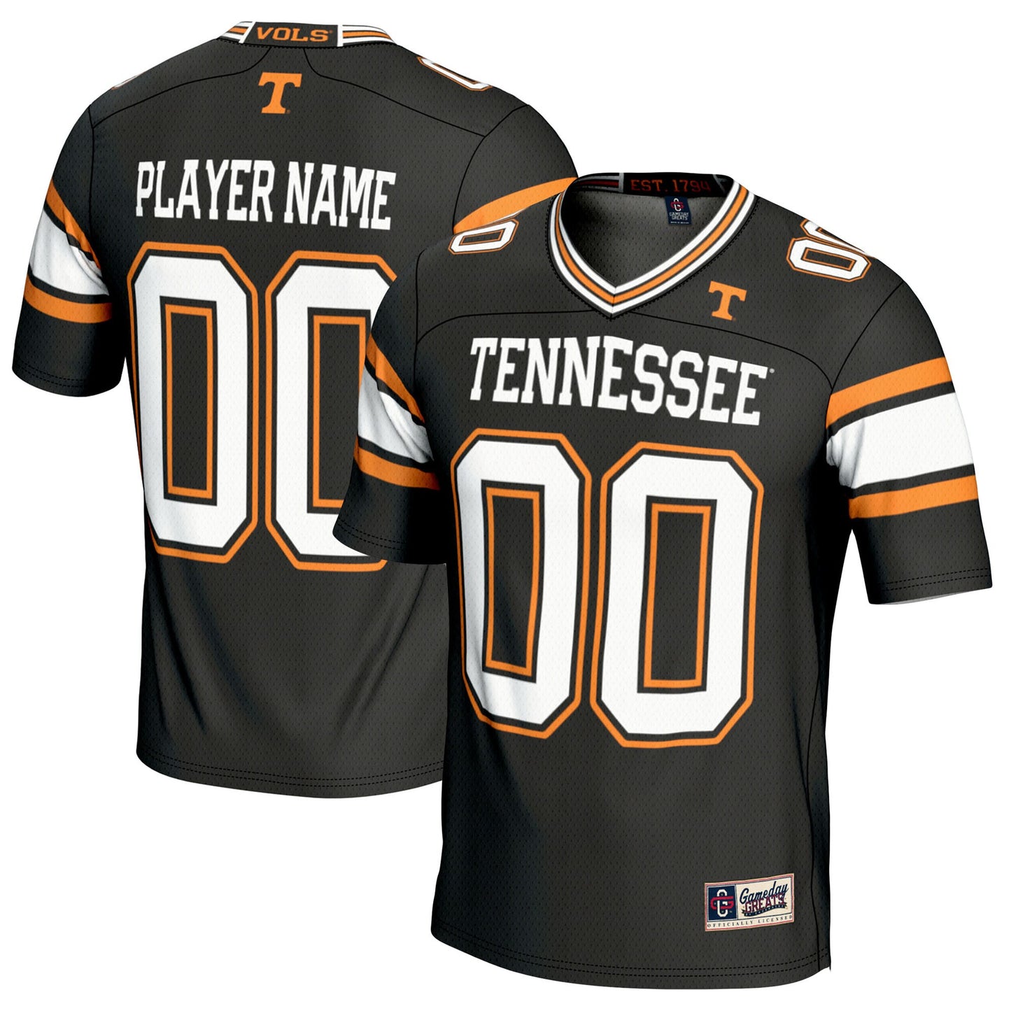 Tennessee Volunteers GameDay Greats Pick-A-Player Football Jersey - Black | Stitched College Jersey TJS75312