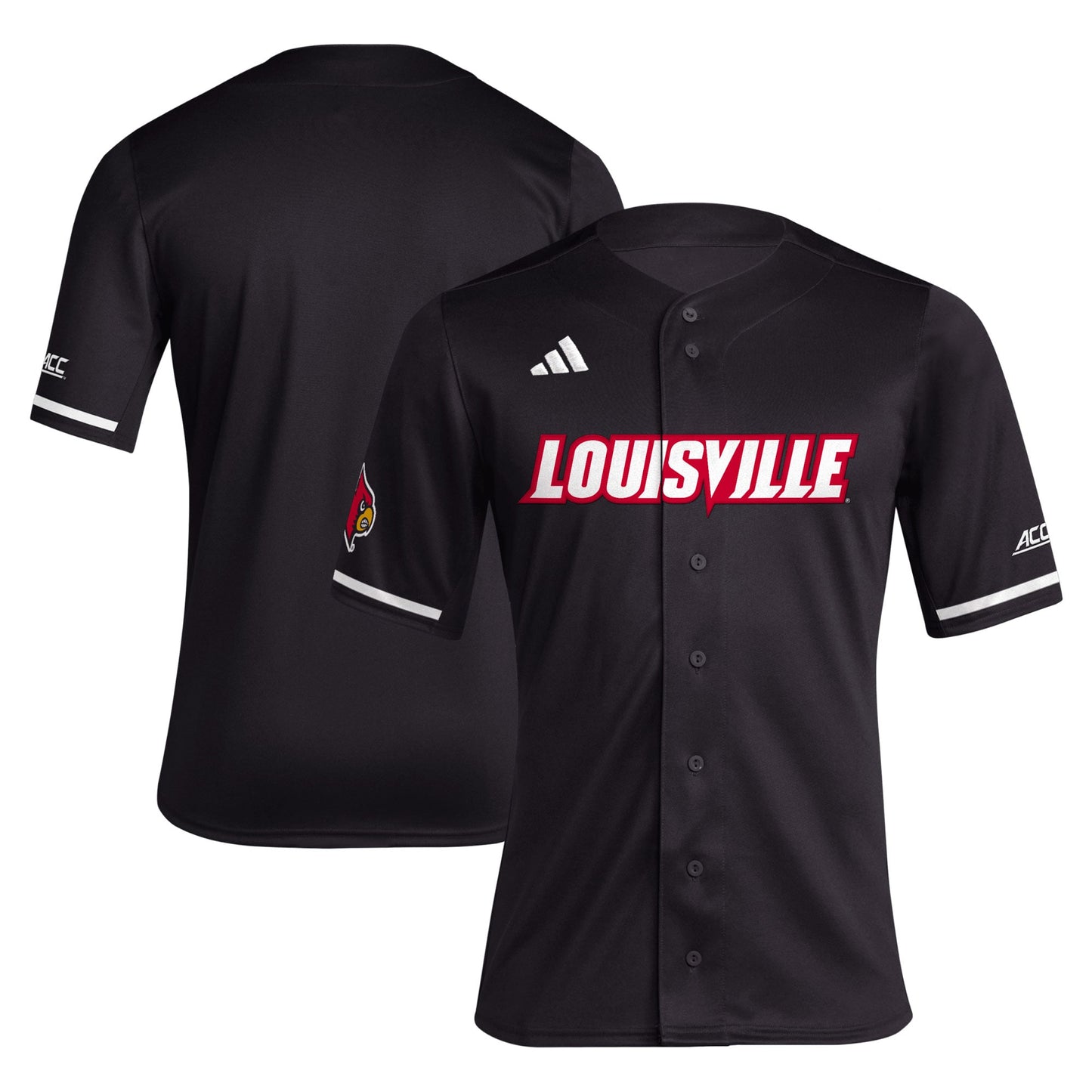 Louisville Cardinals Replica Baseball Jersey - Black | Stitched College Jersey TJS75413
