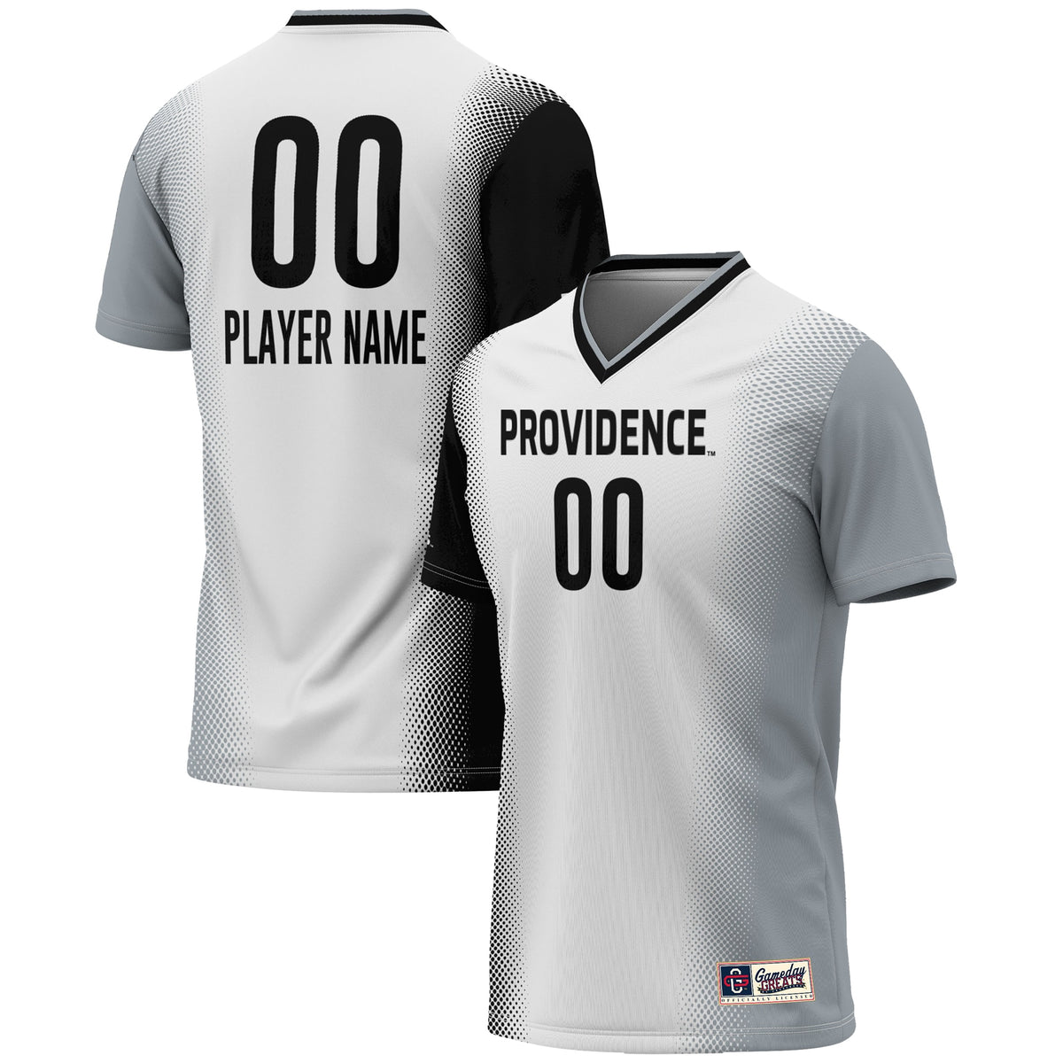 Providence Friars GameDay Greats Unisex Pick-A-Player Lightweight Women's Soccer Jersey - White | Stitched College Jersey TJS75583