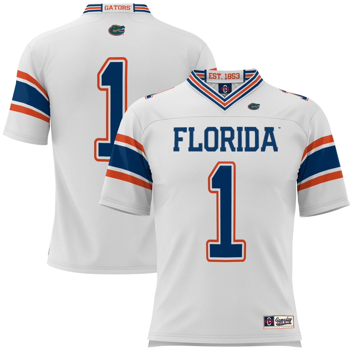 #1 Florida Gators GameDay Greats Football Jersey - White | Stitched College Jersey TJS75623