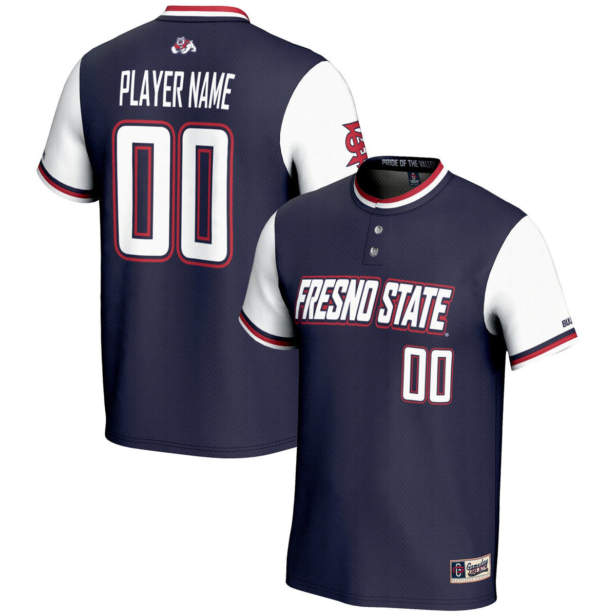 Fresno State Bulldogs GameDay Greats Pick-A-Player Lightweight Softball Jersey - Navy | Stitched College Jersey TJS75342