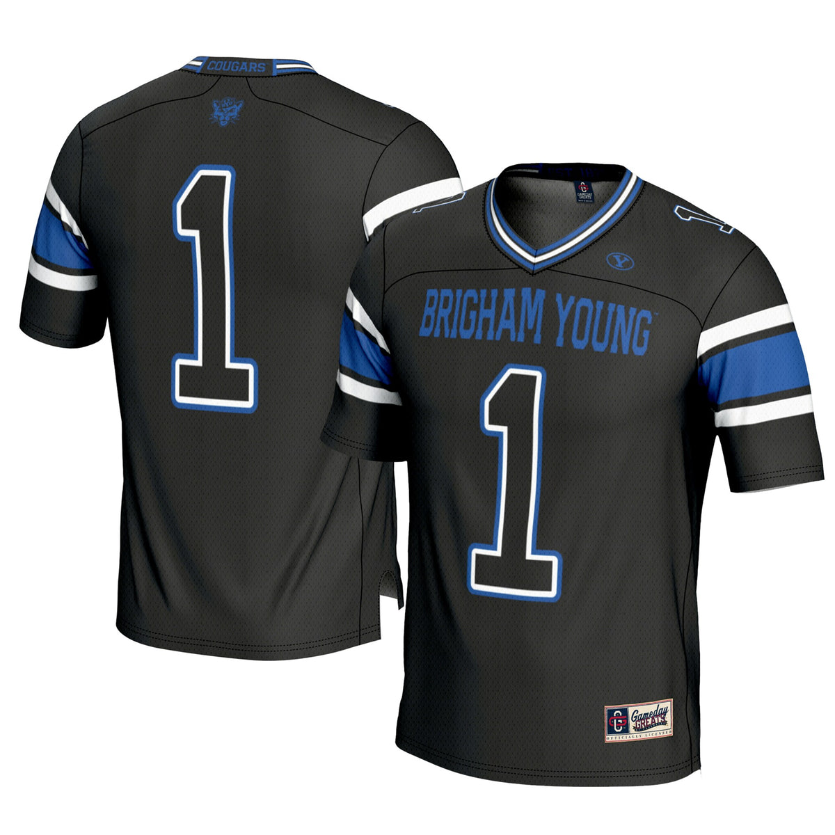 #1 BYU Cougars GameDay Greats Football Jersey - Cardinal | Stitched College Jersey TJS75417