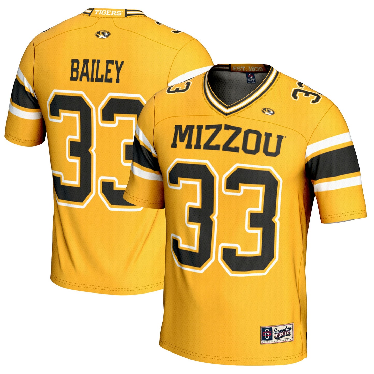 Chad Bailey Missouri Tigers GameDay Greats Player Football Jersey - Gold | Stitched College Jersey TJS75938
