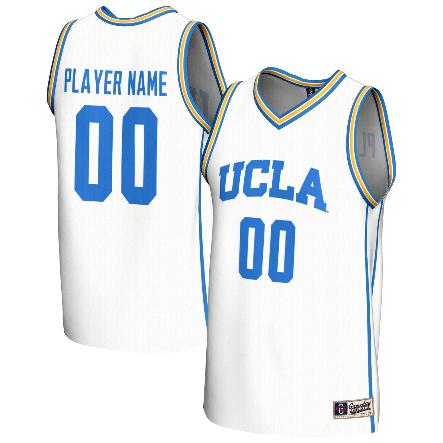 UCLA Bruins GameDay Greats Unisex Pick-A-Player Lightweight Basketball Fashion Jersey - White | Stitched College Jersey TJS75707