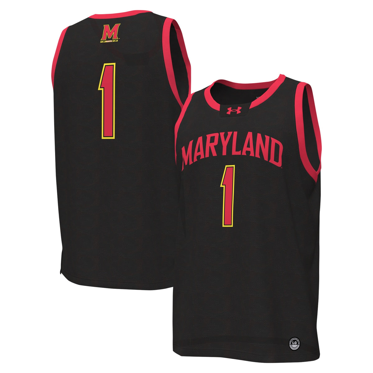 #1 Maryland Terrapins Replica Basketball Jersey - Black | Stitched College Jersey TJS75854