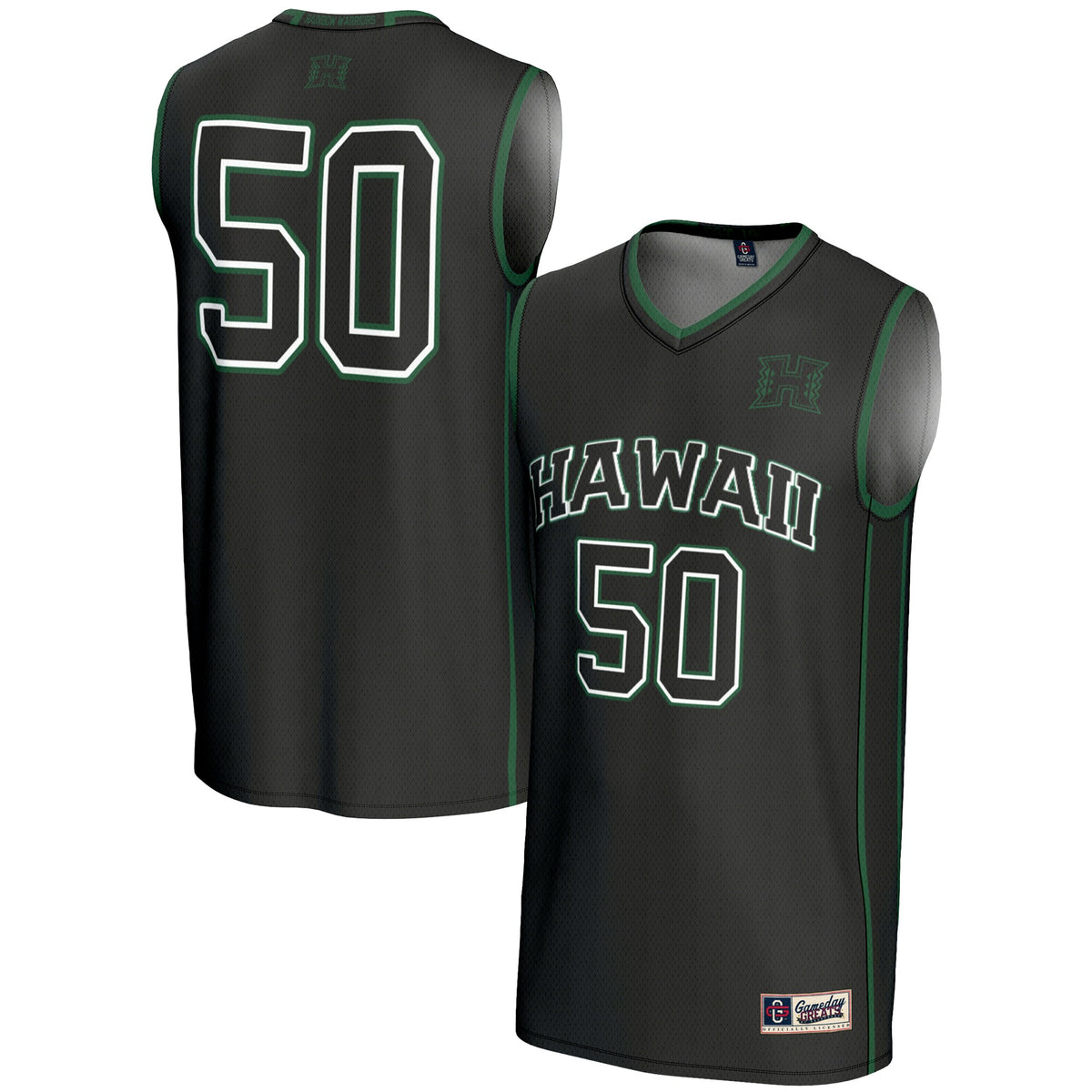 #50 Hawaii Rainbow Warriors GameDay Greats Unisex Lightweight Basketball Jersey - Black | Stitched College Jersey TJS75909