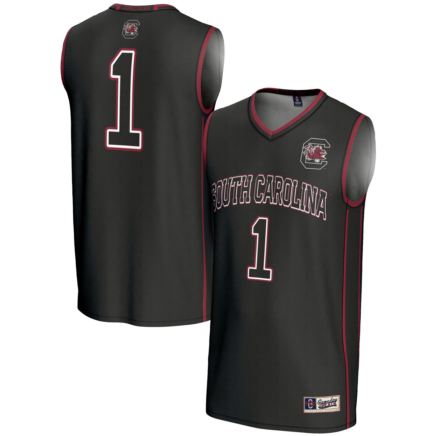 #1 South Carolina Gamecocks GameDay Greats Unisex Lightweight Basketball Jersey - Black | Stitched College Jersey TJS75797