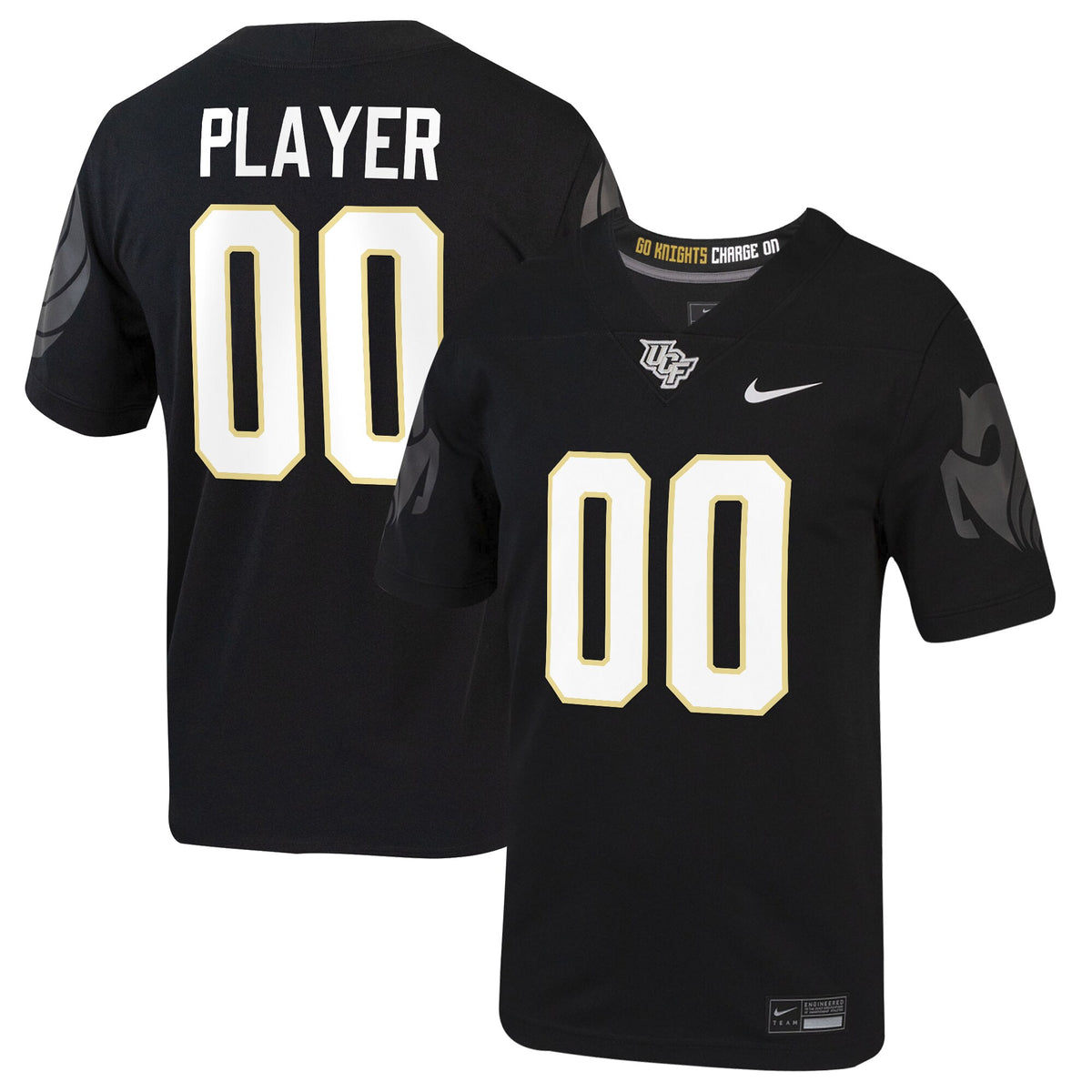 UCF Knights Home Custom Game Jersey - Black | Stitched College Jersey TJS75833