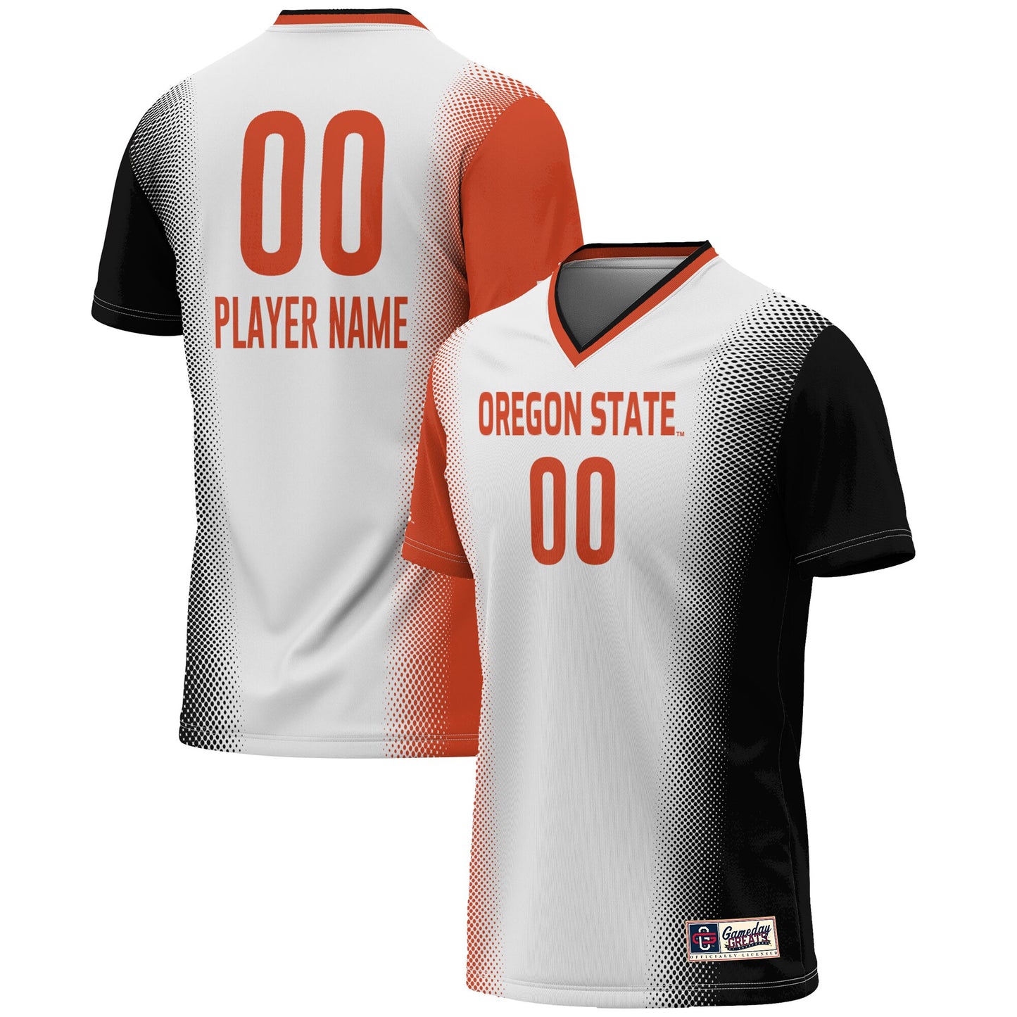 Oregon State Beavers GameDay Greats Unisex Pick-A-Player Lightweight Women's Soccer Jersey - White | Stitched College Jersey TJS75923