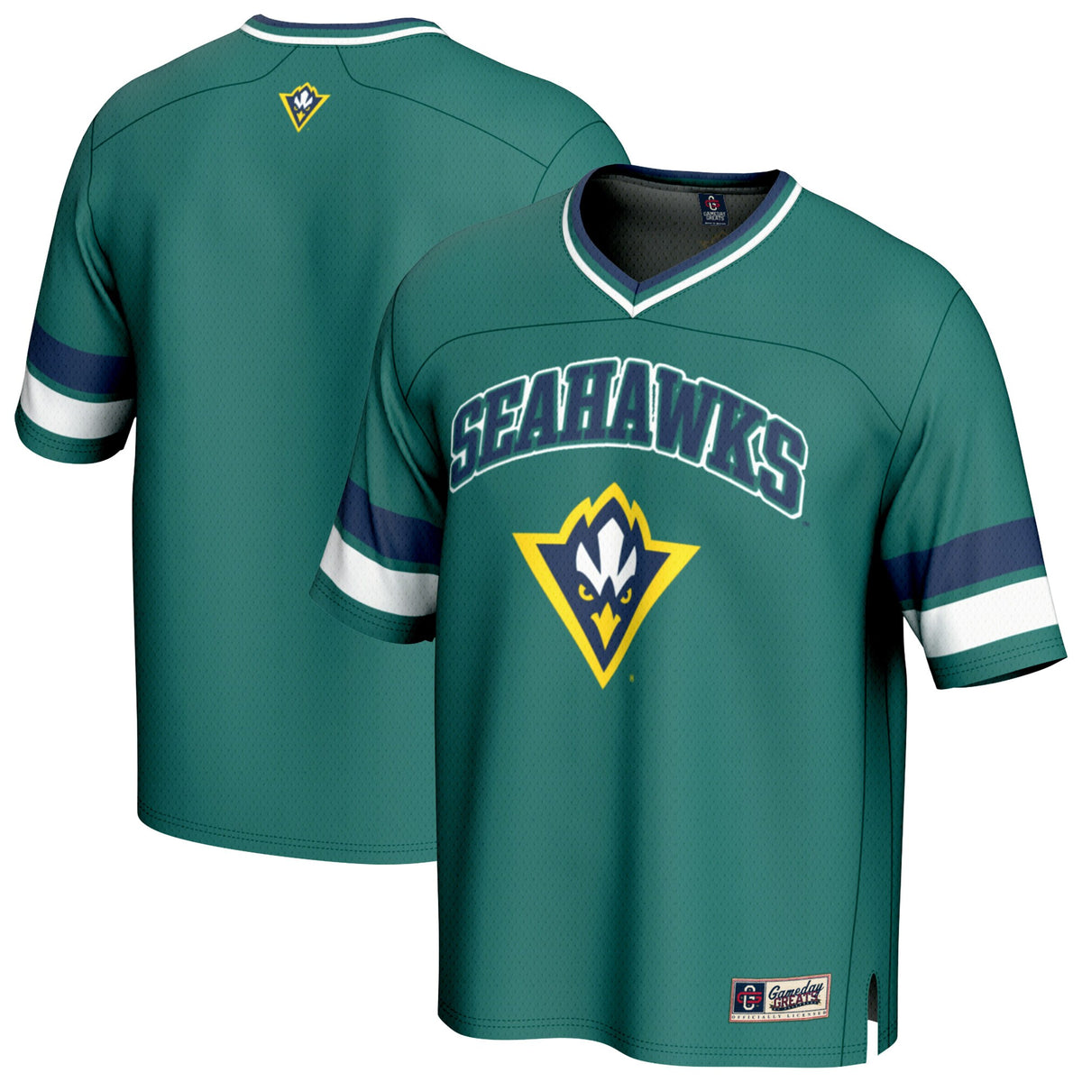 UNC Wilmington Seahawks GameDay Greats Football Jersey - Teal | Stitched College Jersey TJS75630