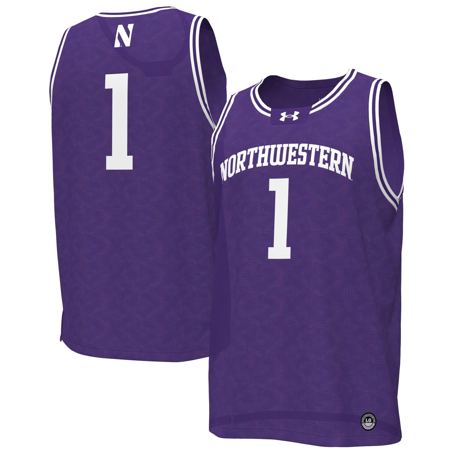 #1 Northwestern Wildcats Replica Basketball Jersey - Purple | Stitched College Jersey TJS75802