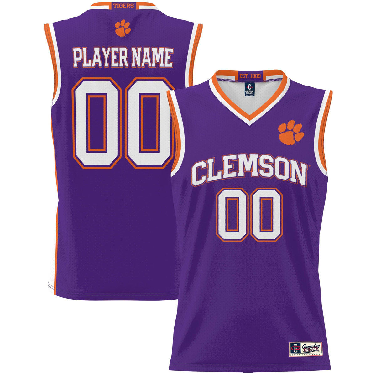 Clemson Tigers GameDay Greats Unisex Lightweight Pick-A-Player Women's Basketball Jersey - Purple | Stitched College Jersey TJS75682