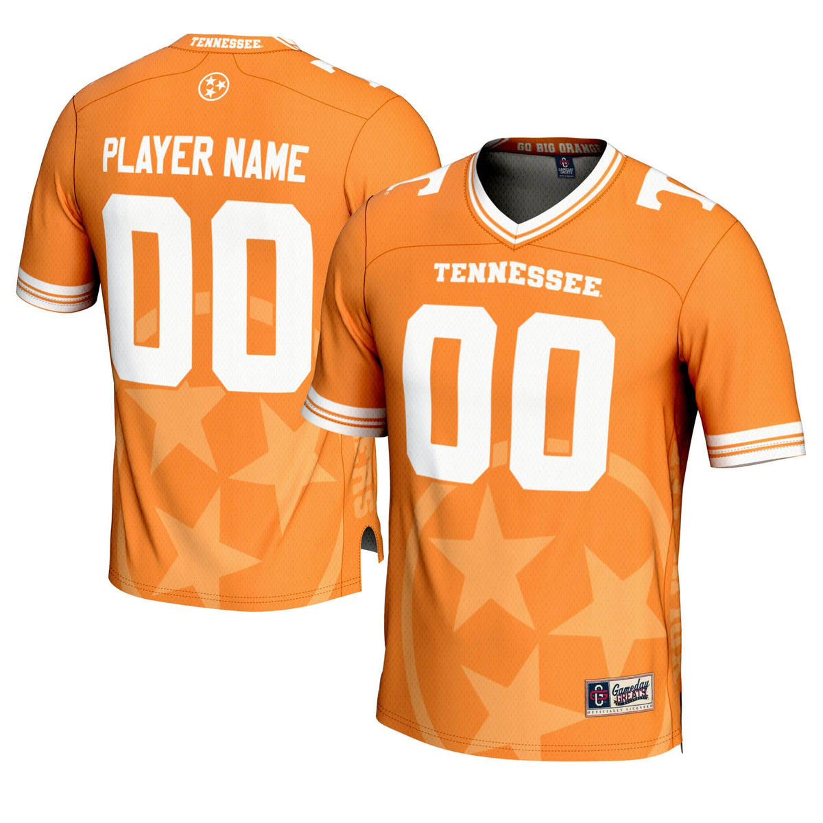 Tennessee Volunteers GameDay Greats Icon Print Pick-A-Player Football Jersey - Tennessee Orange | Stitched College Jersey TJS76081
