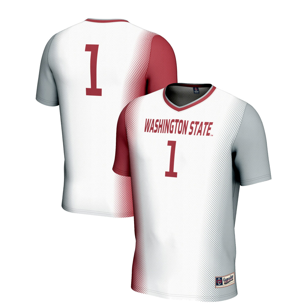 #1 Washington State Cougars GameDay Greats Unisex Lightweight Women's Soccer Jersey - White | Stitched College Jersey TJS76079