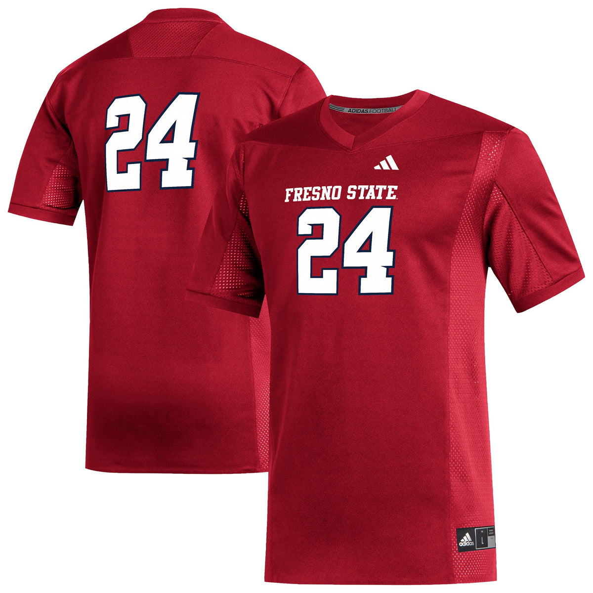 #24 Fresno State Bulldogs Replica Football Jersey - Red | Stitched College Jersey TJS76266