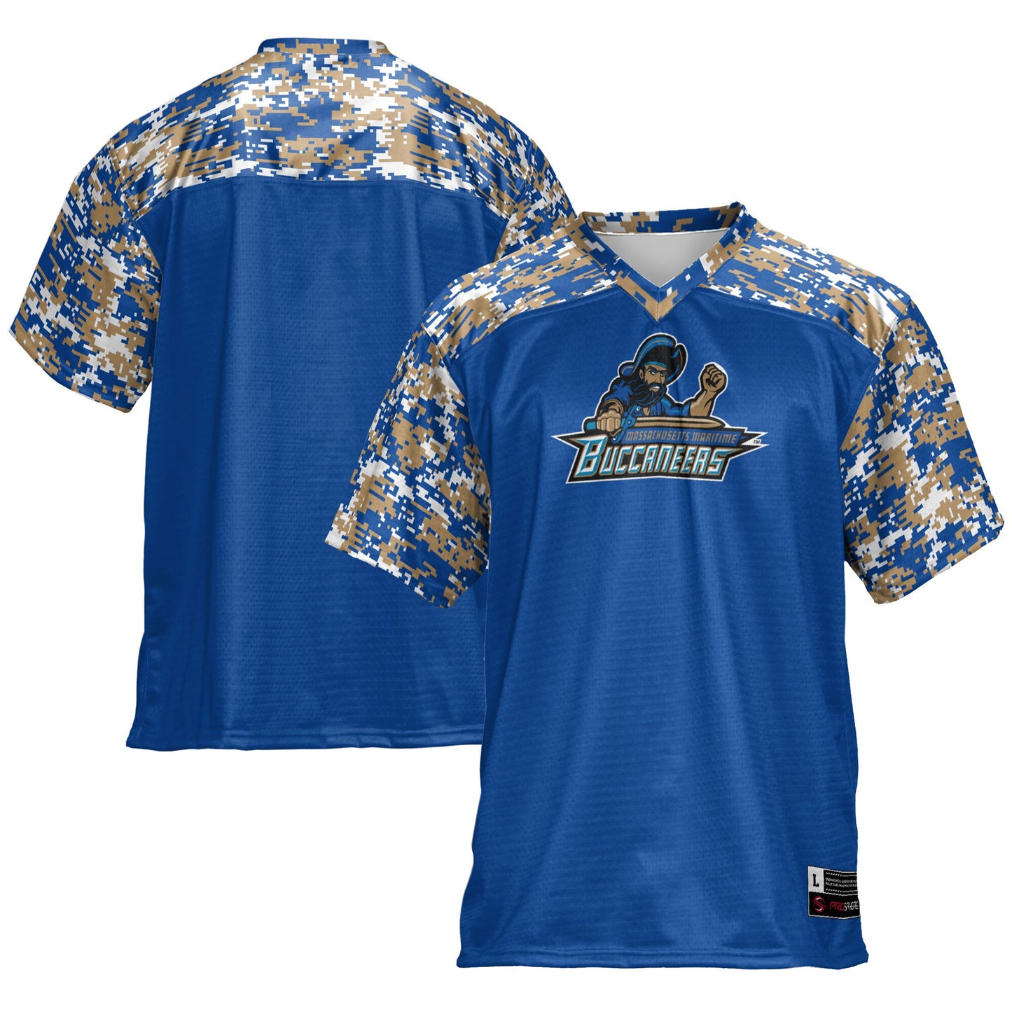 Massachusetts Maritime Academy Buccaneers GameDay Greats Football Jersey - Blue | Stitched College Jersey TJS76174