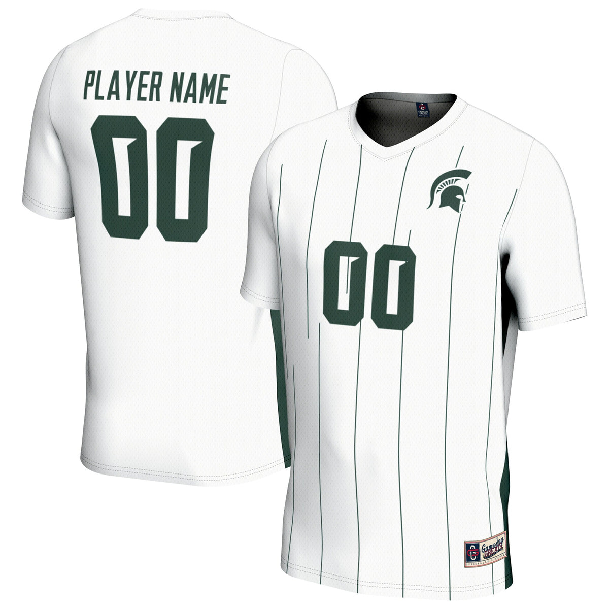 Michigan State Spartans GameDay Greats Unisex Pick-A-Player Men's Soccer Jersey - White | Stitched College Jersey TJS76277