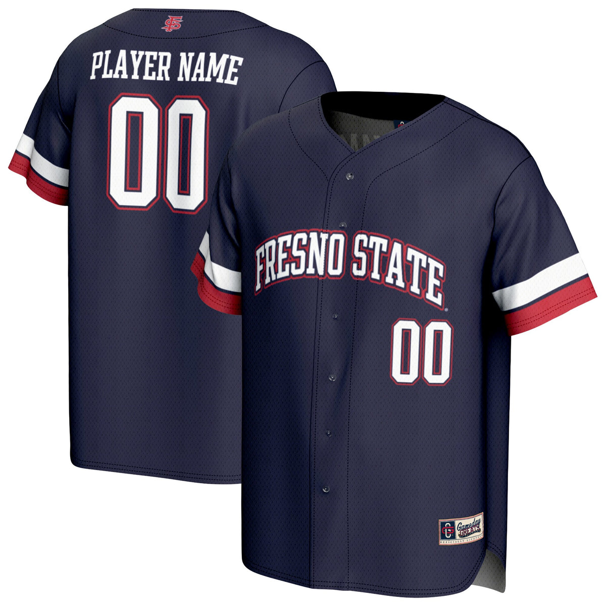 Fresno State Bulldogs GameDay Greats Unisex Pick-A-Player Lightweight Baseball Jersey - Navy | Stitched College Jersey TJS76320