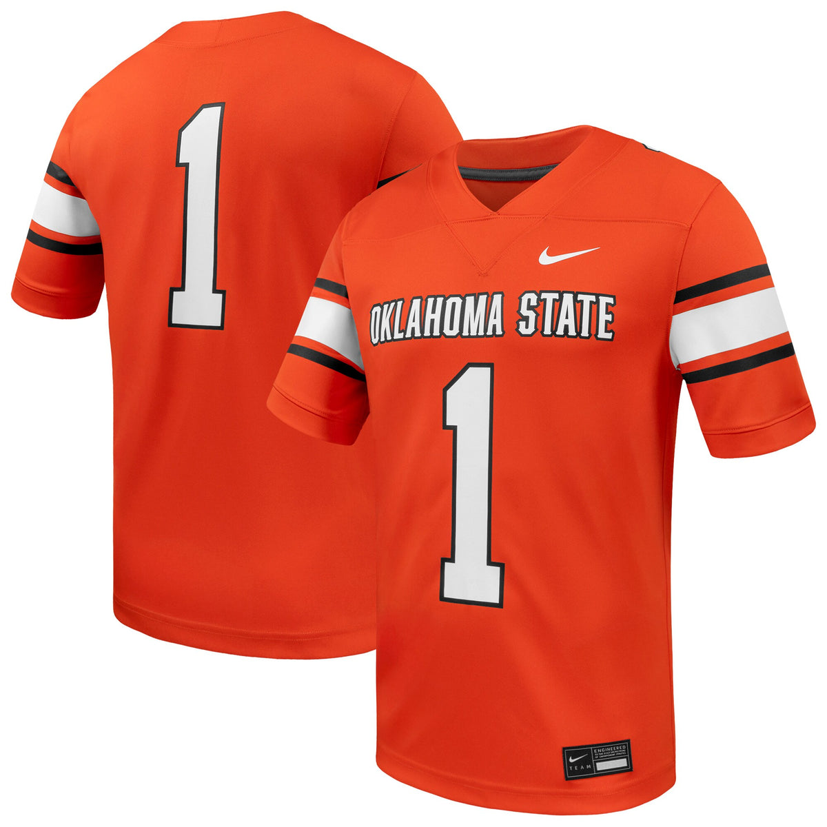 #1 Oklahoma State Cowboys Game Football Jersey - Orange | Stitched College Jersey TJS76392
