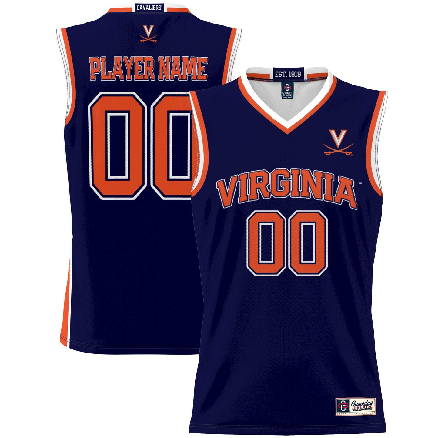 Virginia Cavaliers GameDay Greats Unisex Pick-A-Player Lightweight Women's Basketball Jersey - Navy | Stitched College Jersey TJS76580