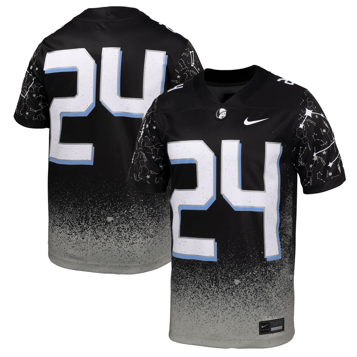 #24 UCF Knights 2024 Space Game Alternate Game Jersey - Black | Stitched College Jersey TJS76367