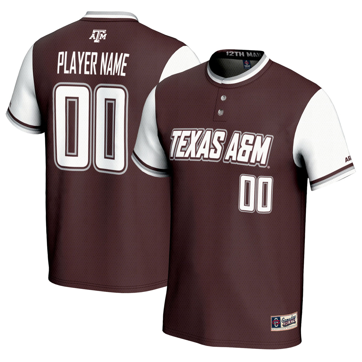Texas A&M Aggies GameDay Greats Unisex Pick-A-Player Lightweight Softball Jersey - Maroon | Stitched College Jersey TJS76456