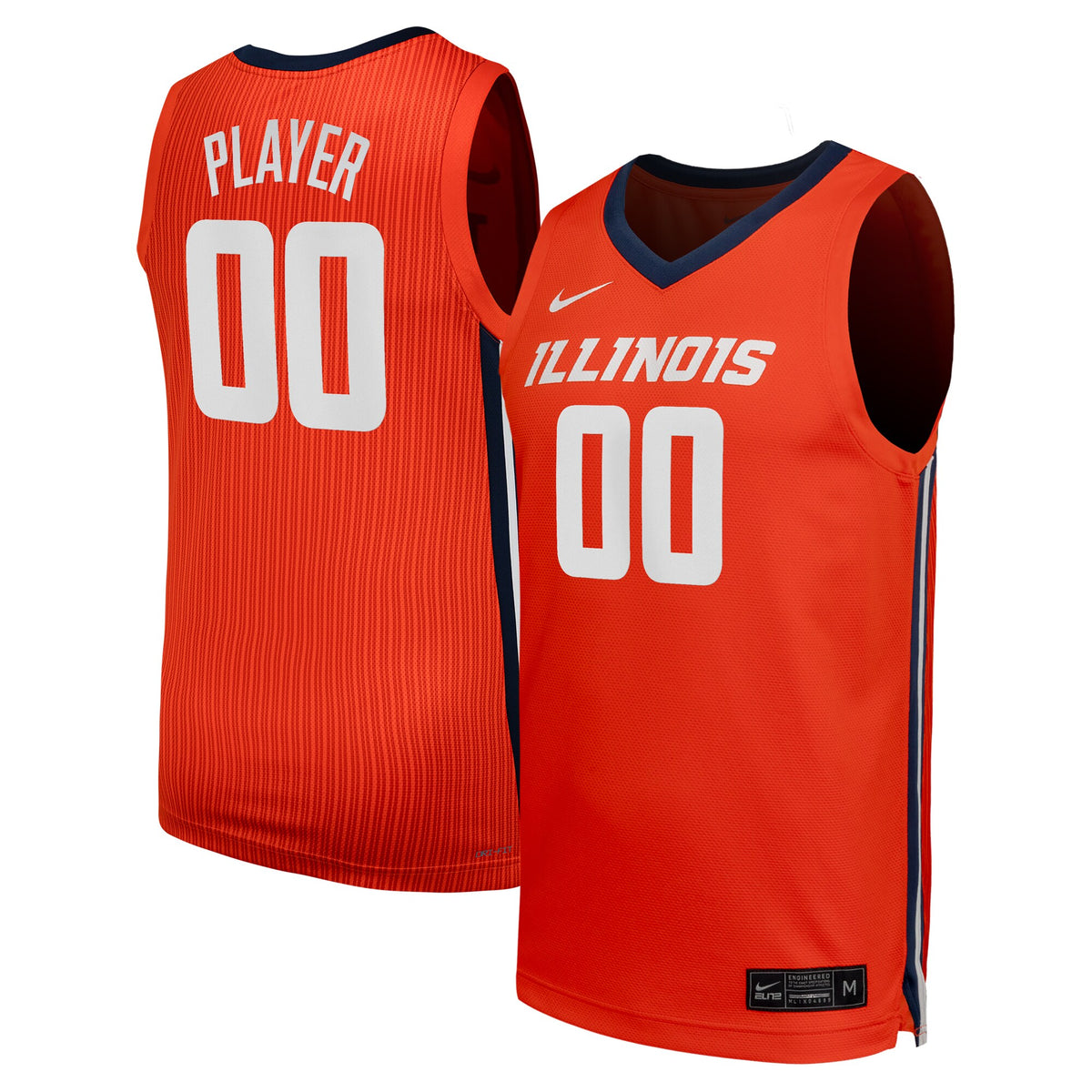 Illinois Fighting Illini Unisex Pick-A-Player Women's Basketball Replica Jersey - Orange | Stitched College Jersey TJS76414