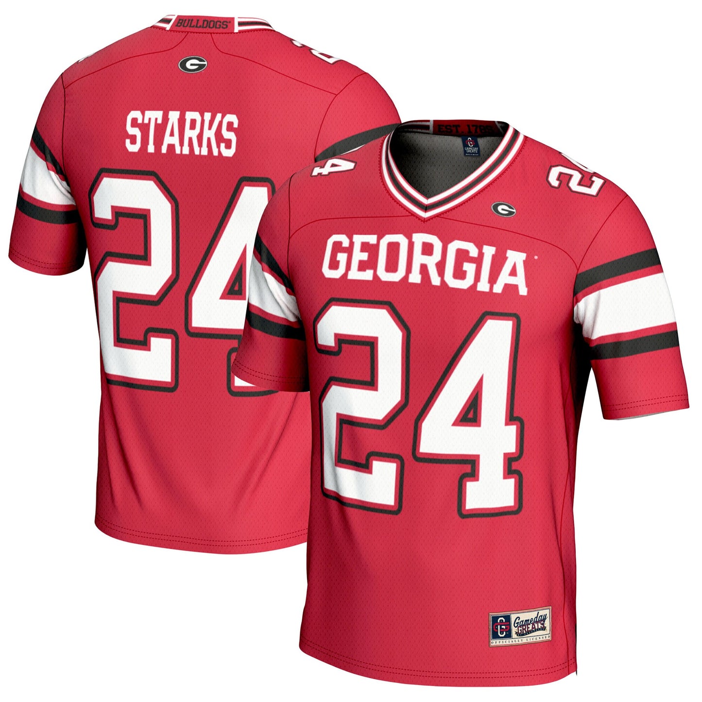 Malaki Starks Georgia Bulldogs GameDay Greats Player Football Jersey - Red | Stitched College Jersey TJS76447