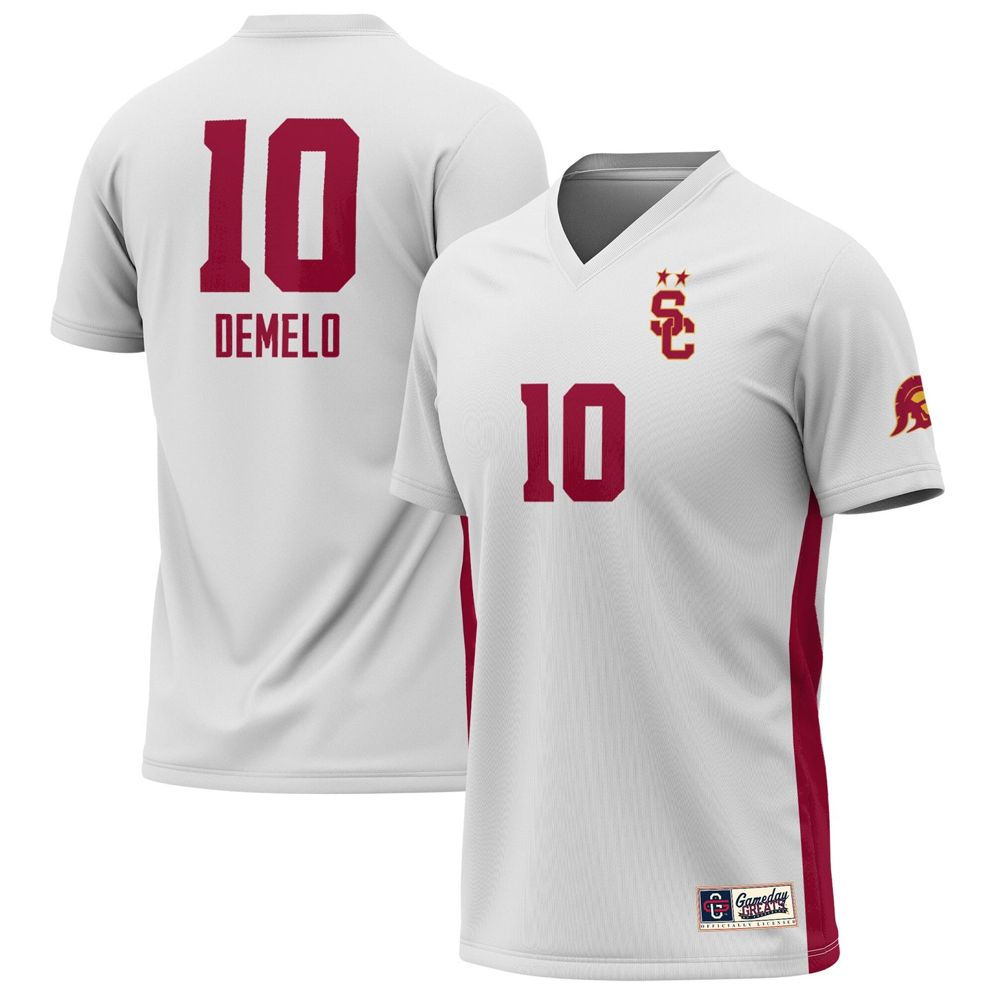 Savannah DeMelo USC Trojans GameDay Greats Unisex Lightweight Women's Soccer Jersey - White | Stitched College Jersey TJS76368