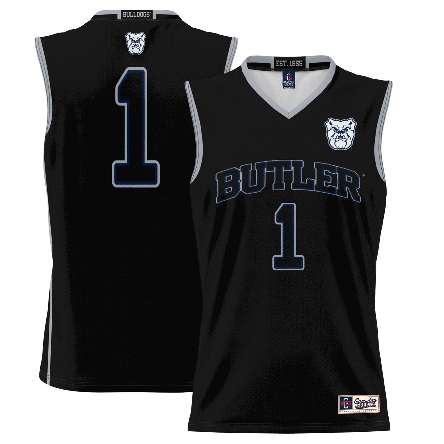 #1 Butler Bulldogs GameDay Greats Lightweight Basketball Jersey - Black | Stitched College Jersey TJS76454