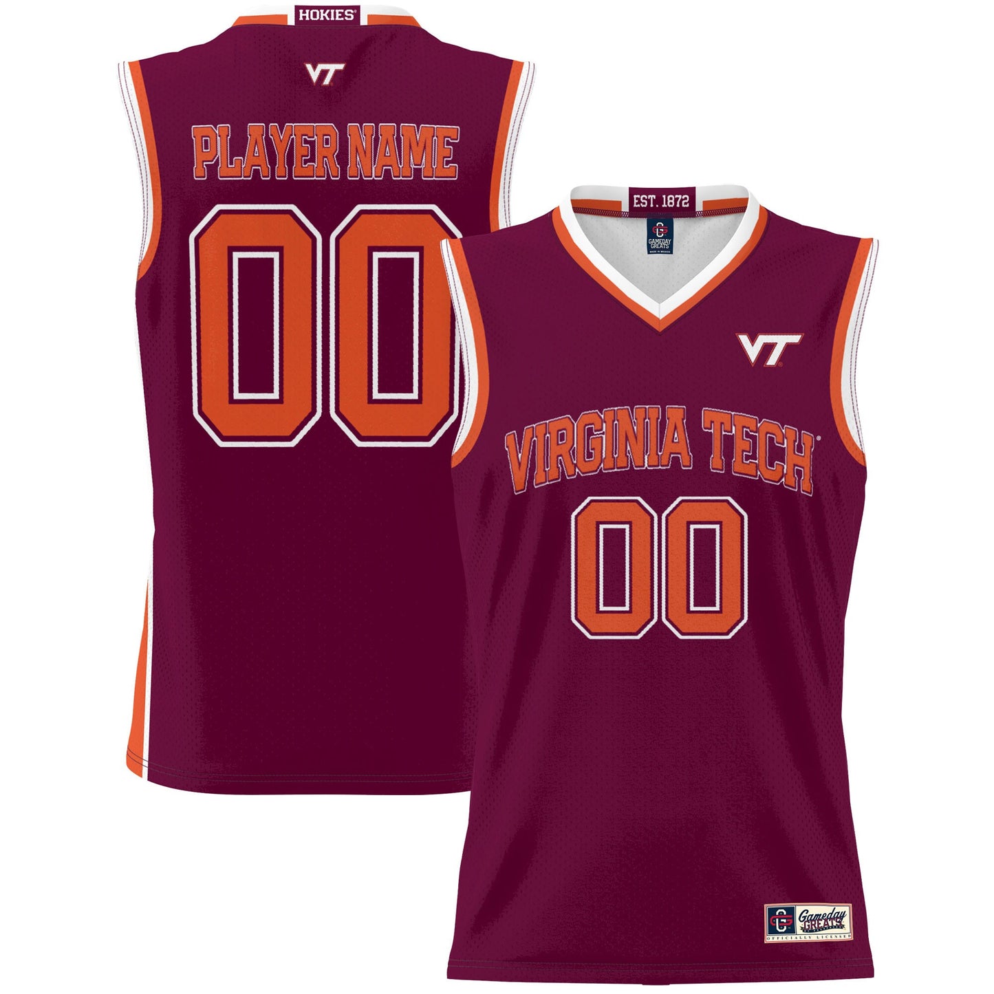 Virginia Tech Hokies GameDay Greats Unisex Lightweight Pick-A-Player Women's Basketball Jersey - Maroon | Stitched College Jersey TJS76597