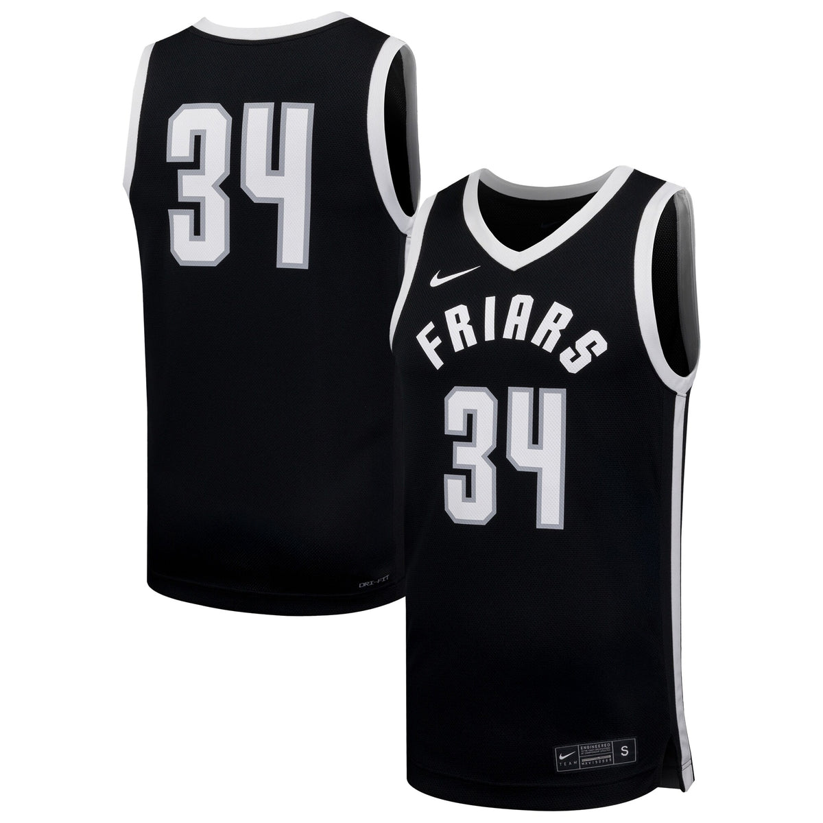 #34 Providence Friars Replica Basketball Jersey - Black | Stitched College Jersey TJS76801