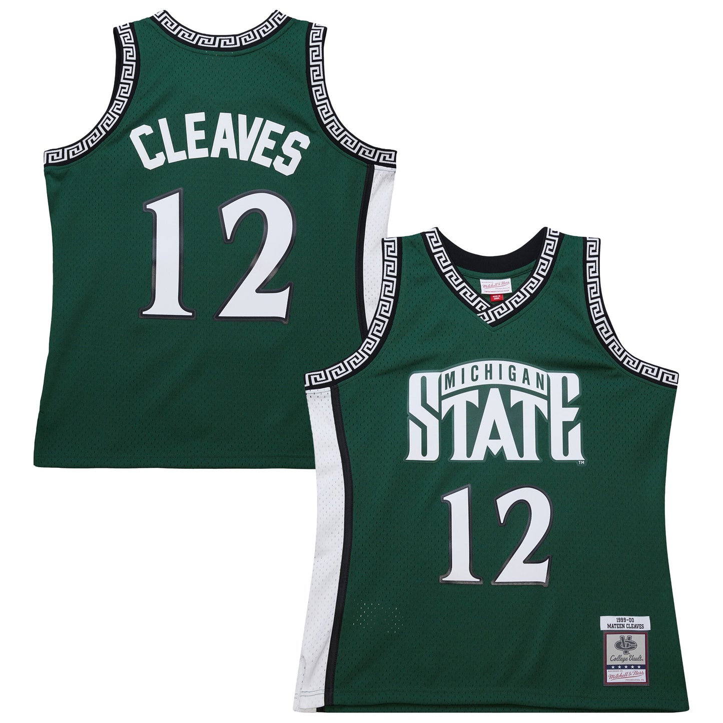Mateen Cleaves Michigan State Spartans M & N 1999/00 Swingman Jersey - Green | Stitched College Jersey TJS76784