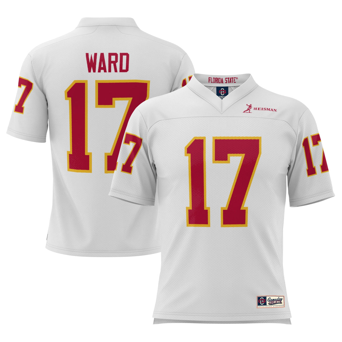 Charlie Ward Florida State Seminoles GameDay Greats Heisman Football Jersey - White | Stitched College Jersey TJS76705
