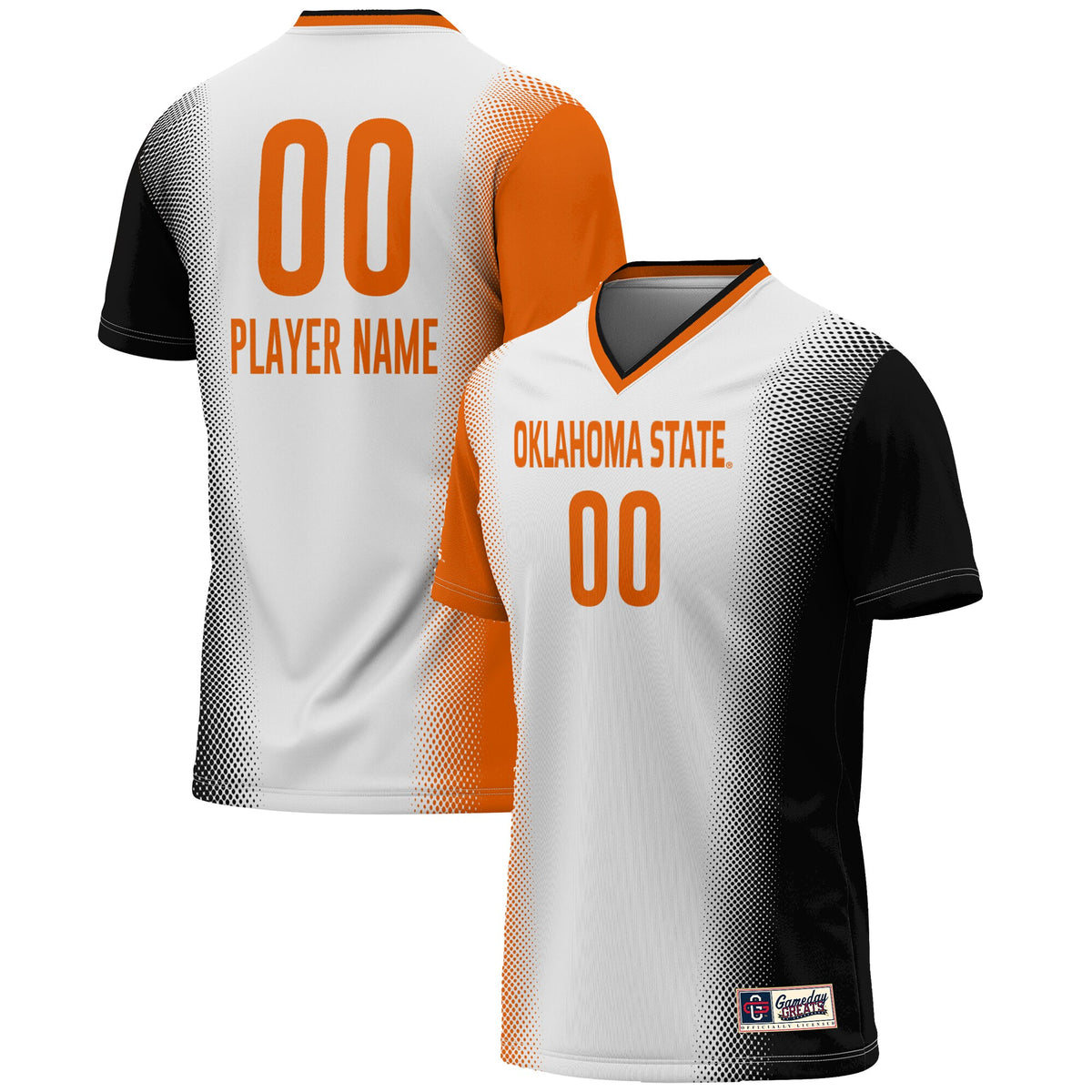 Oklahoma State Cowboys GameDay Greats Unisex Pick-A-Player Lightweight Women's Soccer Jersey - White | Stitched College Jersey TJS76663
