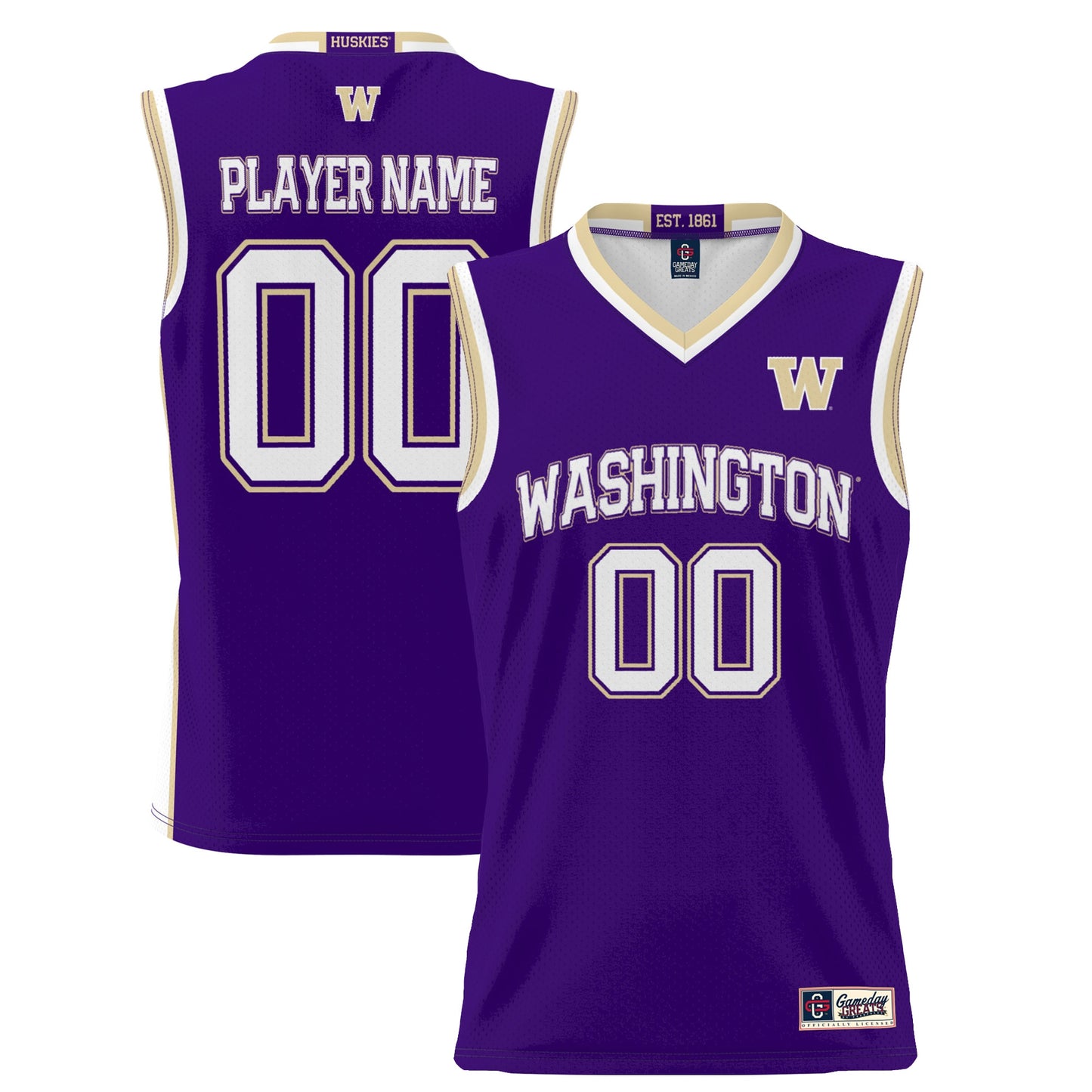 Washington Huskies GameDay Greats Unisex Lightweight Pick-A-Player Women's Basketball Jersey - Purple | Stitched College Jersey TJS76669