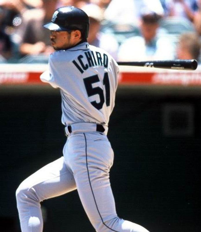 Ichiro Suzuki Seattle Mariners 2001 Throwback Away Baseball Stitched Jersey | CTJS1841