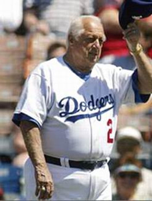 Tommy Lasorda Los Angeles Dodgers 1981 Home Baseball Stitched Baseball Jersey | CTJS0181